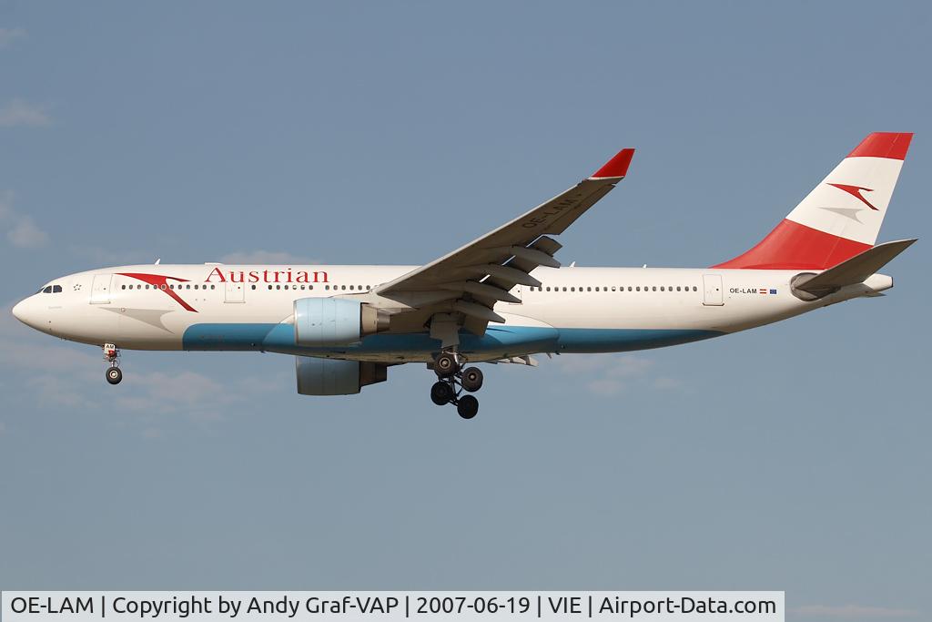 OE-LAM, 1998 Airbus A330-223 C/N 223, Austrian Airlines A330-200