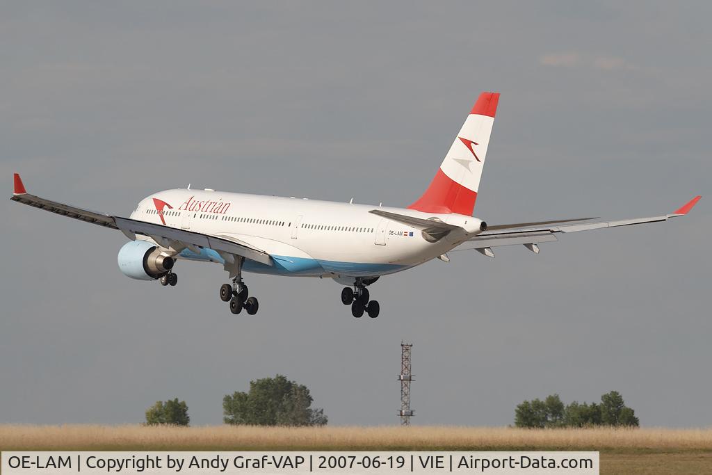 OE-LAM, 1998 Airbus A330-223 C/N 223, Austrian Airlines A330-200
