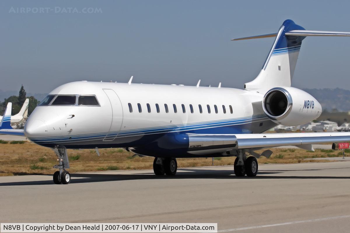 N8VB, 1999 Bombardier BD-700-1A10 Global Express C/N 9021, CBS Aircraft Management Inc 1999 Bombardier Global Express N8VB taxiing to RWY 16R for departure.