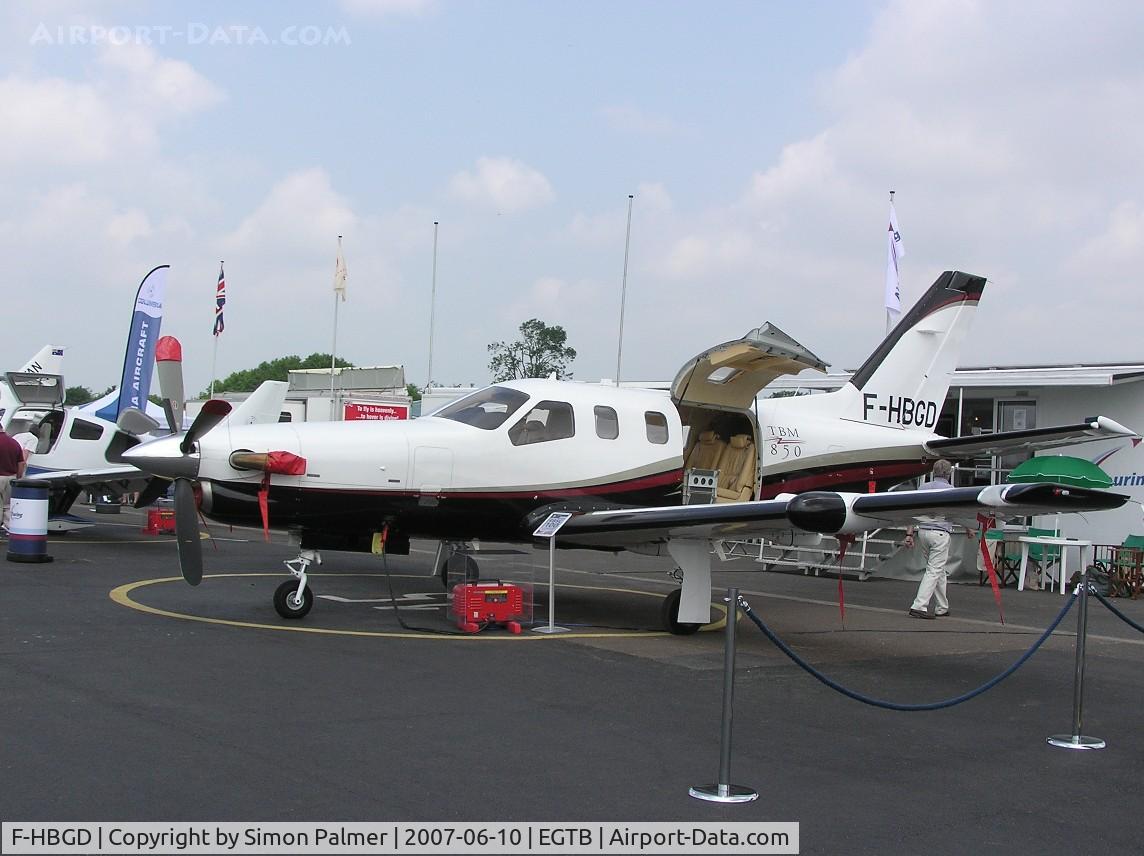 F-HBGD, Socata TBM-850 C/N 389, SOCATA TBM-850 exhibited at Aero Expo 2007