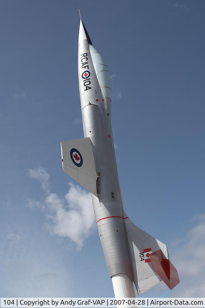 104, 1959 Canadair CF-104F Starfighter C/N 583F-5070, Canadian Air Force Canadair CL-104