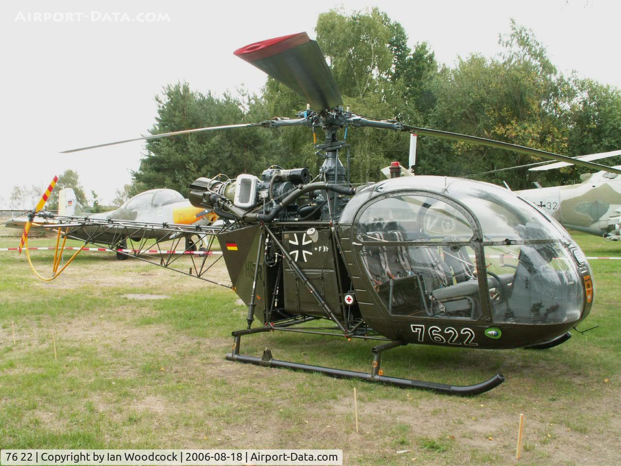 76 22, Sud SE-3130 Alouette II C/N 1609/C310, Sud Aviation SE.3130/Cottbus Museum-Brandenburg