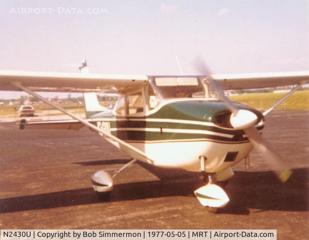 N2430U, 1963 Cessna 172D C/N 17250030, Six months after solo & waiting to turn 17.