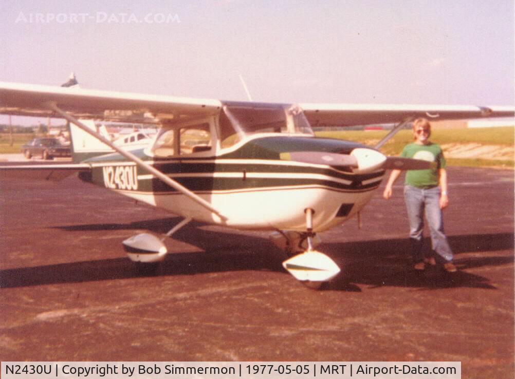 N2430U, 1963 Cessna 172D C/N 17250030, Geez, I think my hair still looks the same, but that's the only part.  Six months after solo and waiting to turn 17.