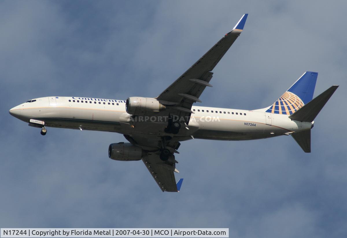 N17244, 1999 Boeing 737-824 C/N 28954, Continental