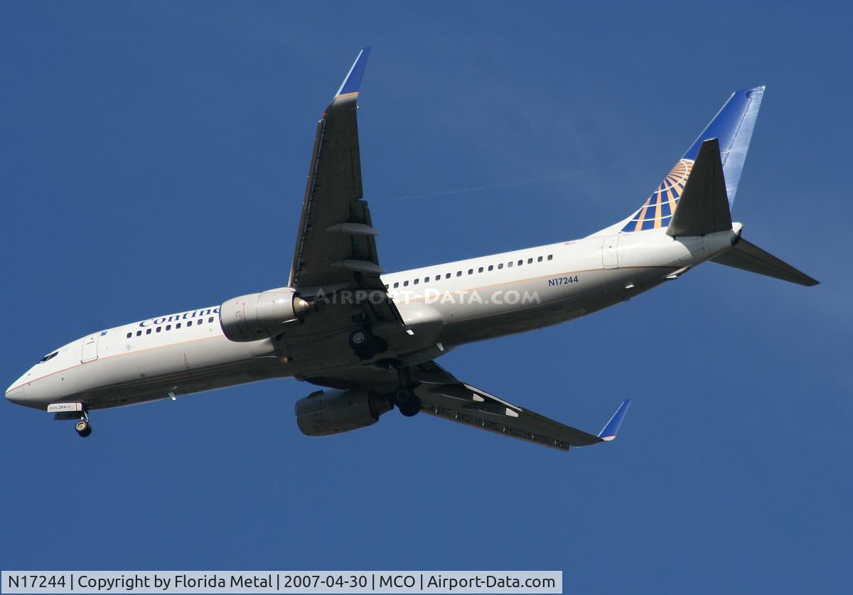 N17244, 1999 Boeing 737-824 C/N 28954, Continental