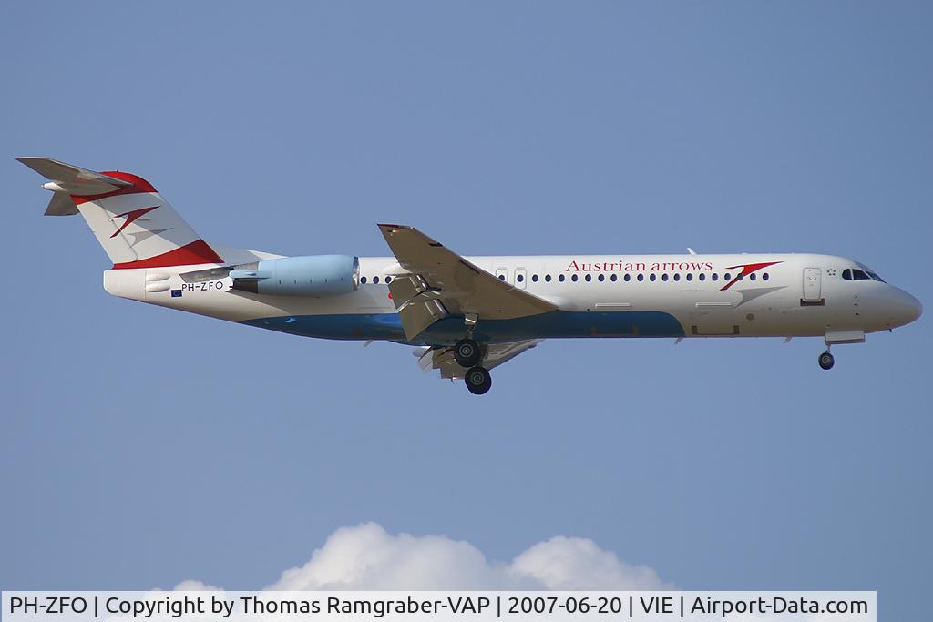 PH-ZFO, 1991 Fokker 100 (F-28-0100) C/N 11367, Austrian Arrows Fokker 100