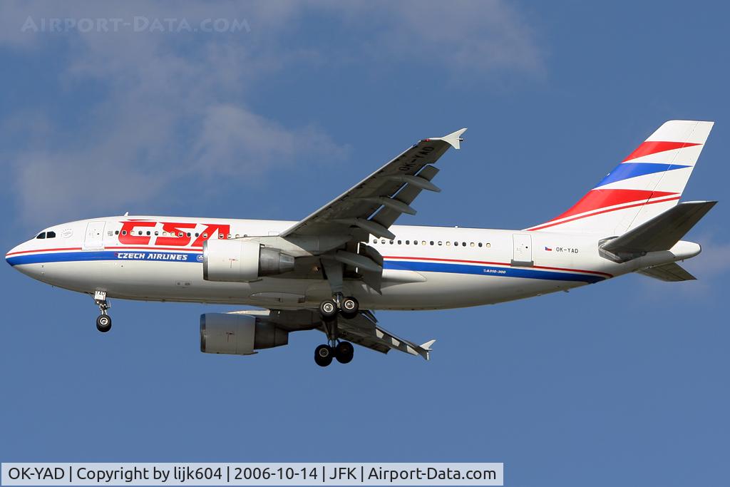 OK-YAD, 1993 Airbus A310-325/ET C/N 674, One of the few remaining A310's into JFK