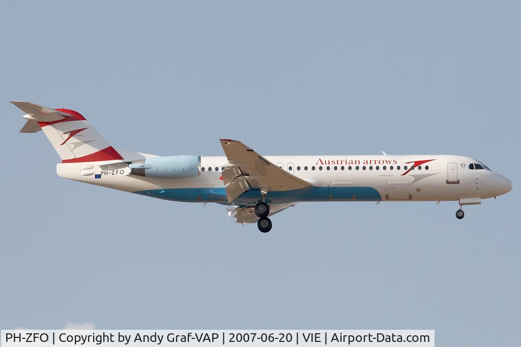PH-ZFO, 1991 Fokker 100 (F-28-0100) C/N 11367, Austrian Arrows F100