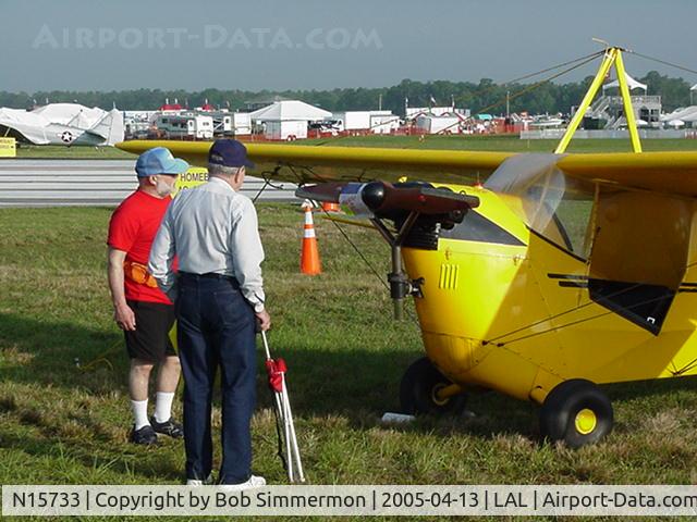 N15733, 1936 Aeronca C-3 C/N A-633, Sun N Fun '05.  If anyone can identify this C3, please email me.