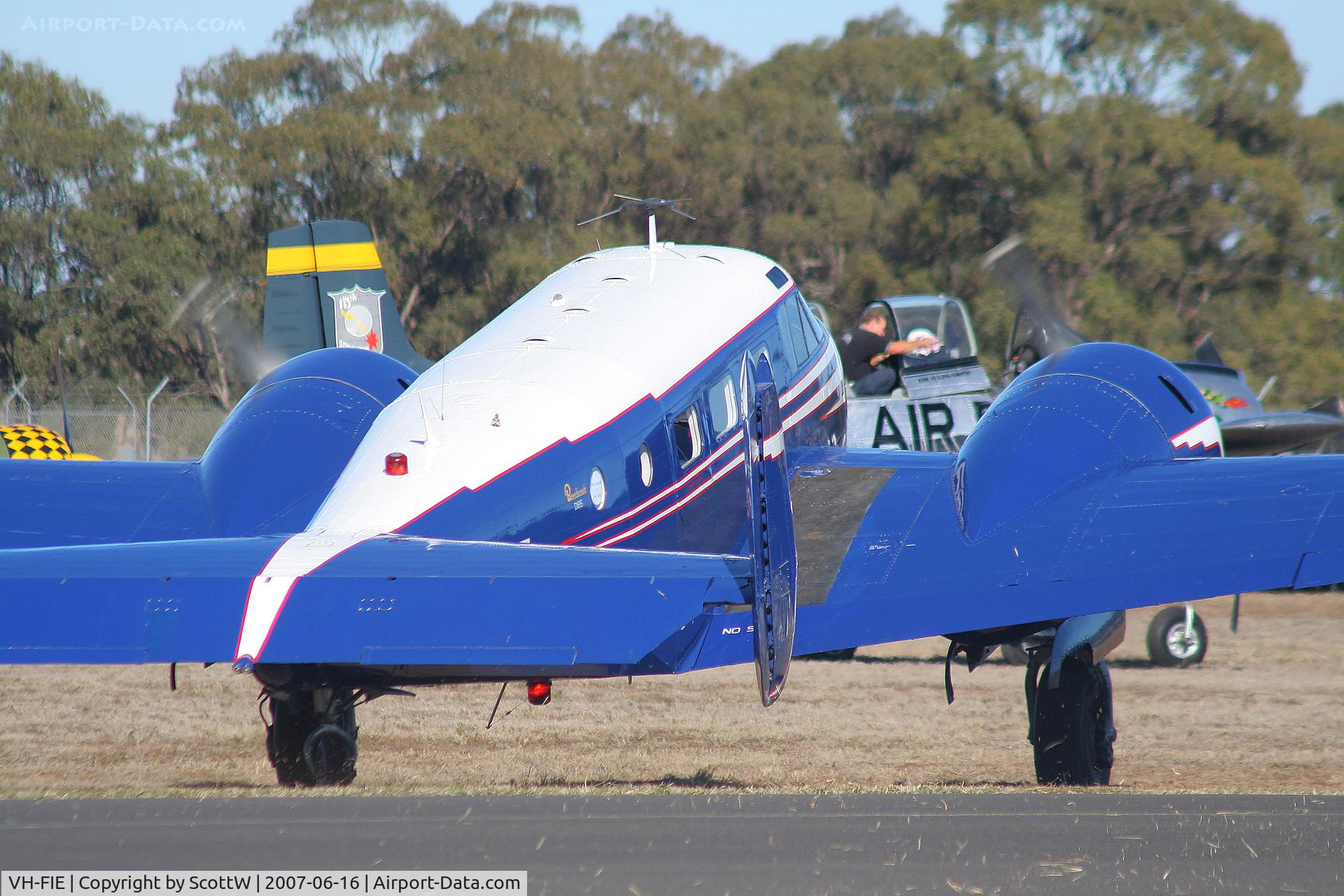 VH-FIE, 1952 Beech D18-S C/N A-808, Oakey Warbird Fly-in. Oakey Army Aviation Centre QLD AUS