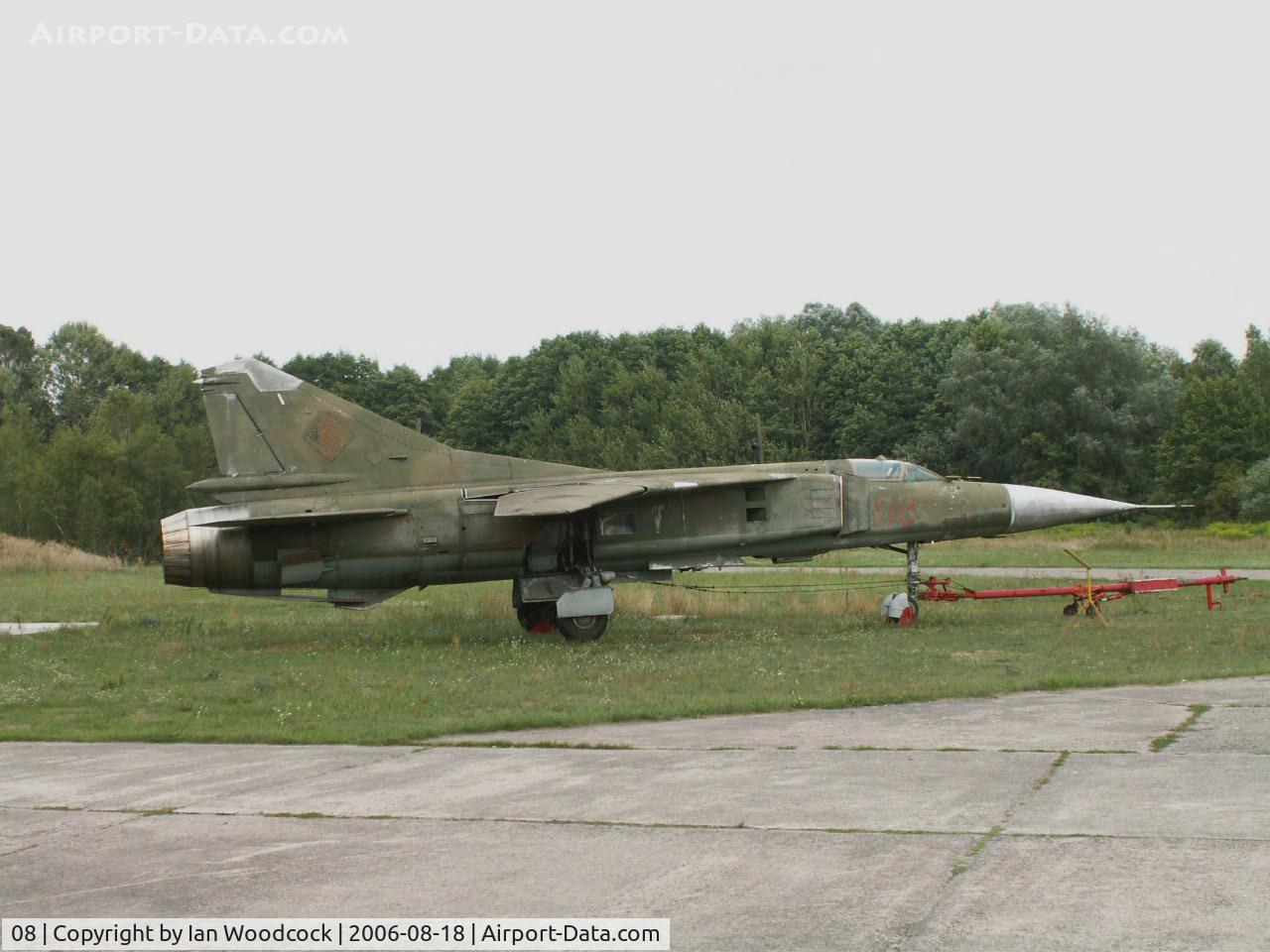 08, Mikoyan-Gurevich MiG-23S C/N 220001013, Mikoyan-Gurevich MiG-23 S/Finow-Brandenburg