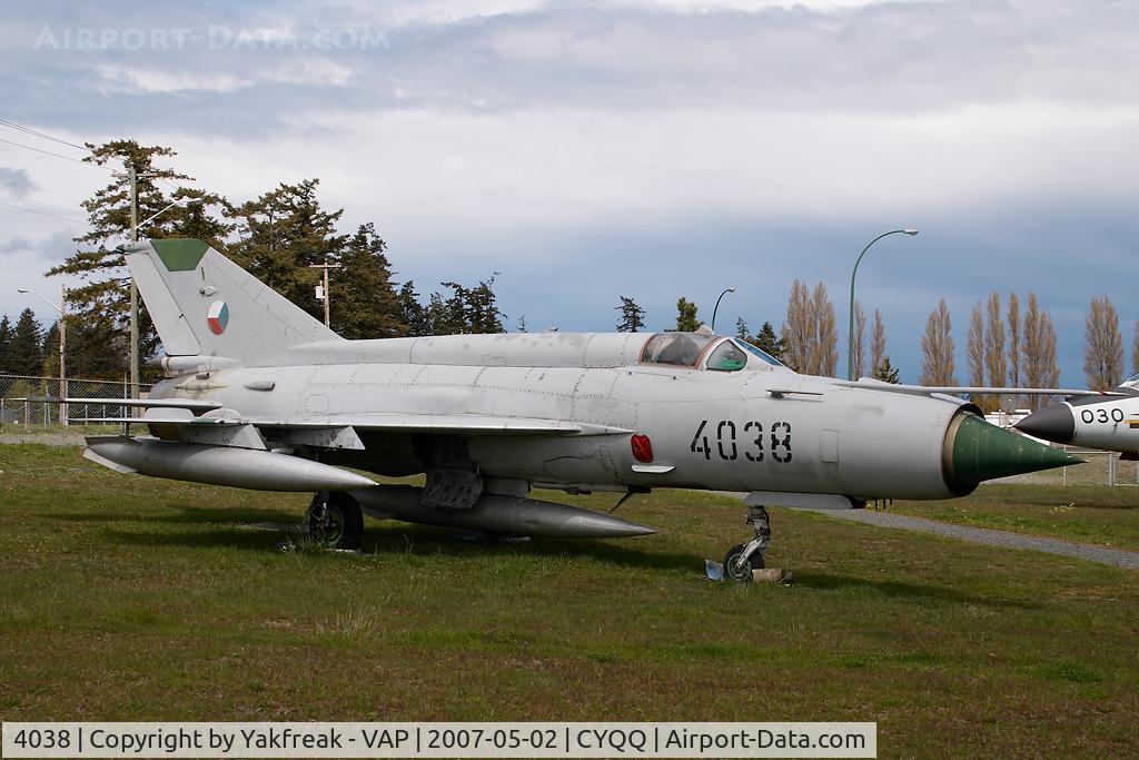 4038, Mikoyan-Gurevich MiG-21MF C/N 96004038, Czech Air Force Mig 21