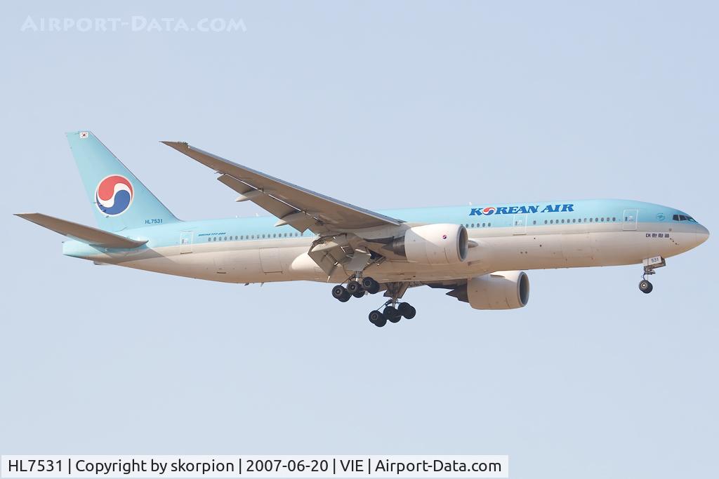 HL7531, 1997 Boeing 777-2B5/ER C/N 27946, Korean Air