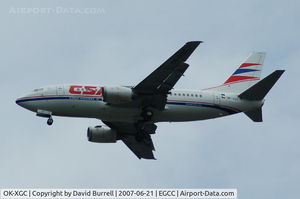 OK-XGC, 1992 Boeing 737-55S C/N 26541, Czech Airlines - Landing