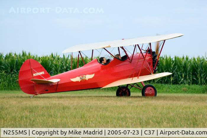 N255MS, 2004 Hatz Biplane C/N 1, Taxi for takeoff Brodhead