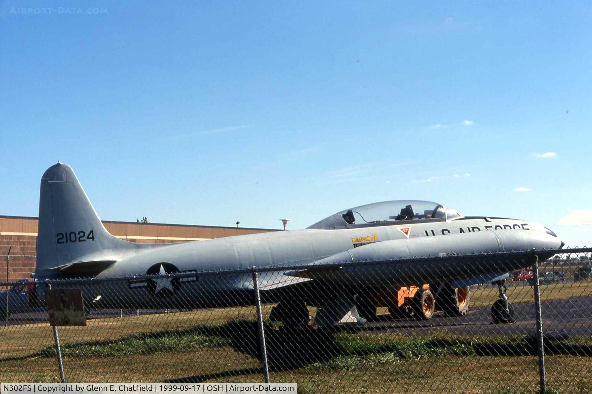 N302FS, 1953 Canadair CT-133 Silver Star 3 C/N T33-24, Parked at the north end of the airport