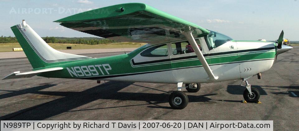 N989TP, 1966 Cessna 182J Skylane C/N 18257006, 1966 Cessna 182J in Danville Va. Her name is 'GUMBY'. Cool Color!