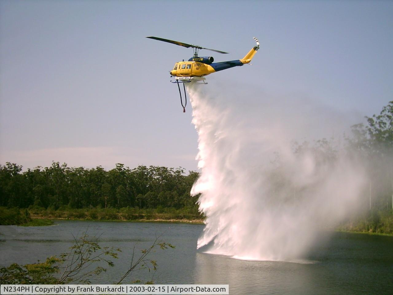 N234PH, 1977 Bell 214B-1 Biglifter C/N 28050, Bell 214B-1 with Tsunami Belli Tank