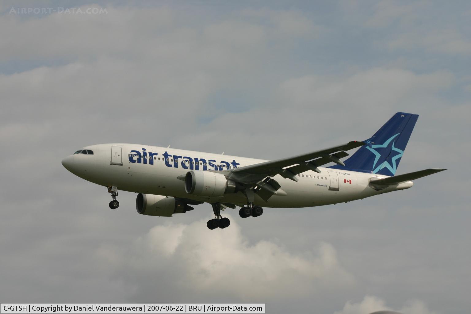 C-GTSH, 1991 Airbus A310-308 C/N 599, arrival of flight TSC426 from Montreal