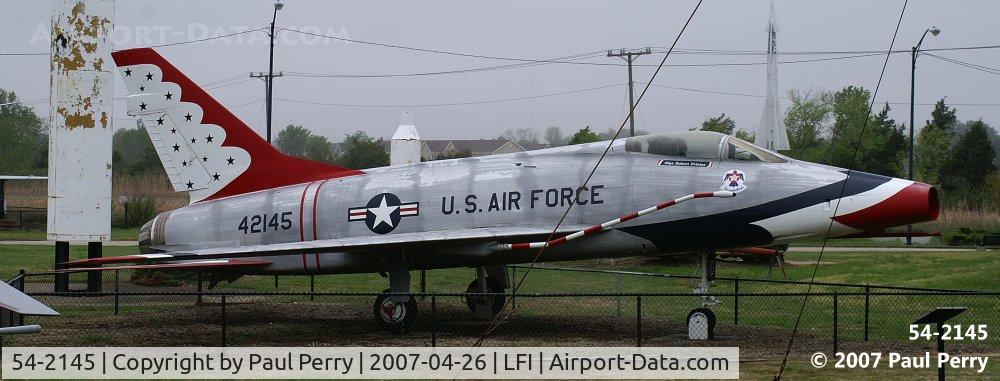 54-2145, 1954 North American F-100D Super Sabre C/N 223-25, Better view of this Super Sabre