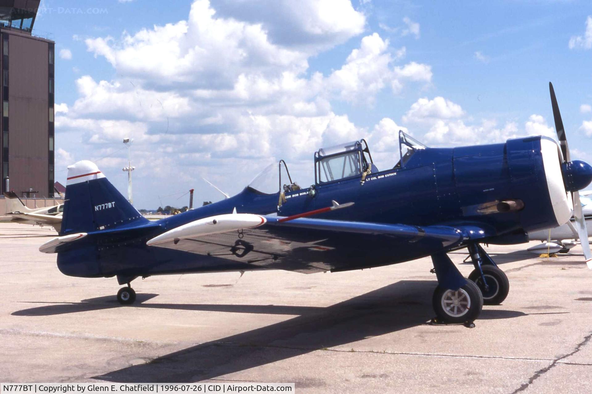 N777BT, 1943 Canadian Car & Foundry Harvard MK IV C/N CCF4-88, Parked at Piedmont Hawthorne