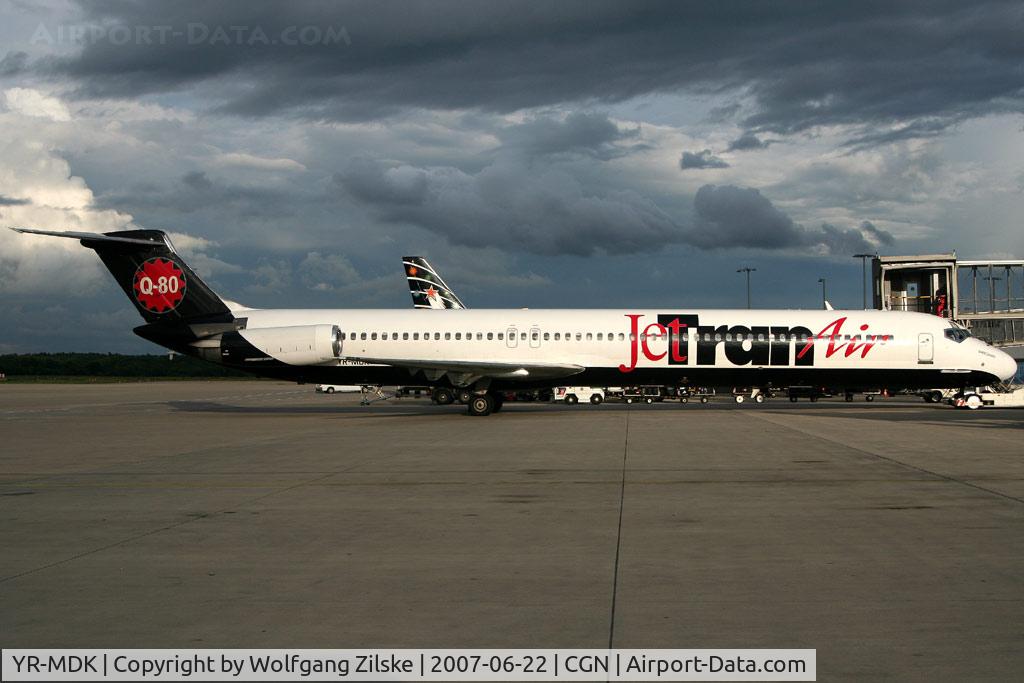 YR-MDK, 1982 McDonnell Douglas MD-82 (DC-9-82) C/N 49139, visitor