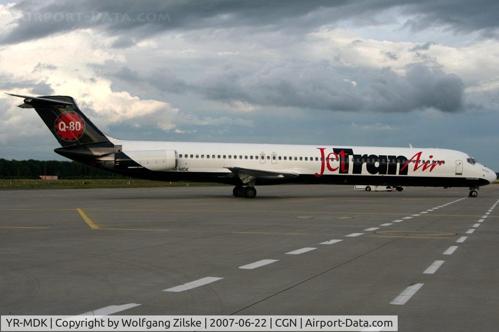 YR-MDK, 1982 McDonnell Douglas MD-82 (DC-9-82) C/N 49139, visitor