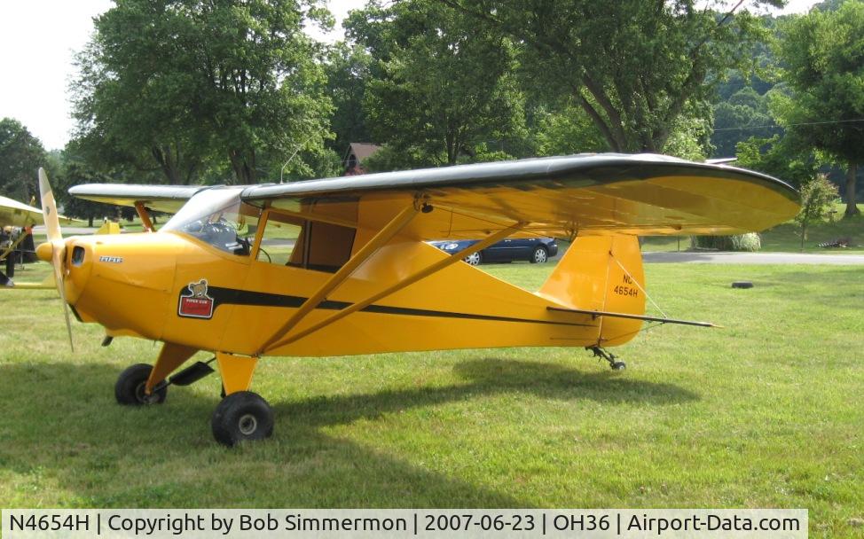 N4654H, 1948 Piper PA-15 Vagabond Vagabond C/N 15-366, Riverside, OH breakfast fly-in