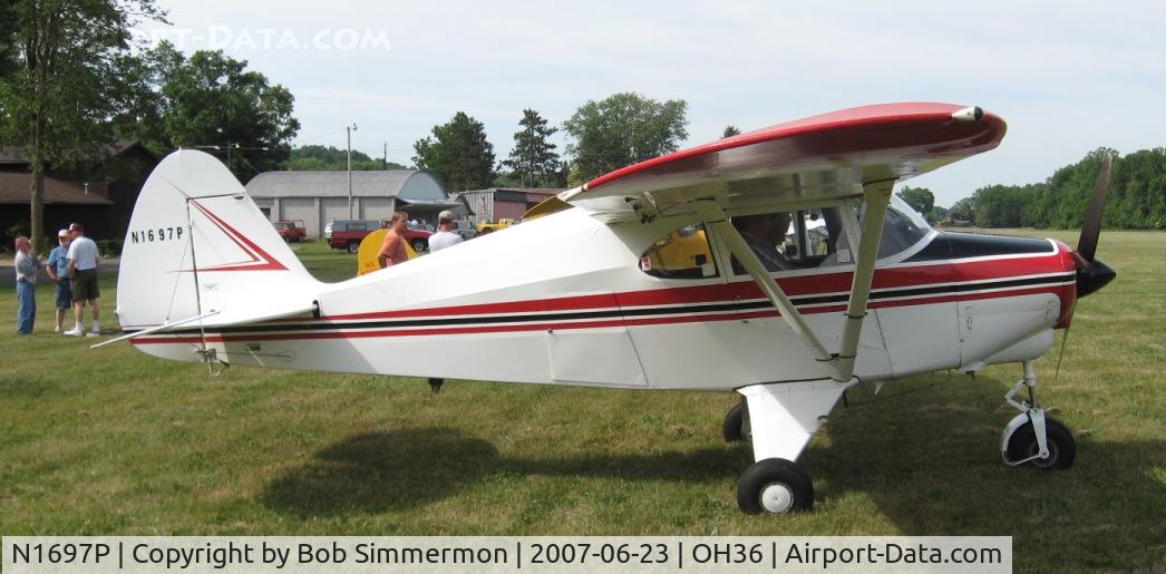 N1697P, 1954 Piper PA-22 C/N 22-2483, Riverside, OH breakfast fly-in