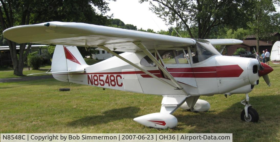 N8548C, 1953 Piper PA-22-150 Tri-Pacer C/N 22-1251, Riverside, OH breakfast fly-in