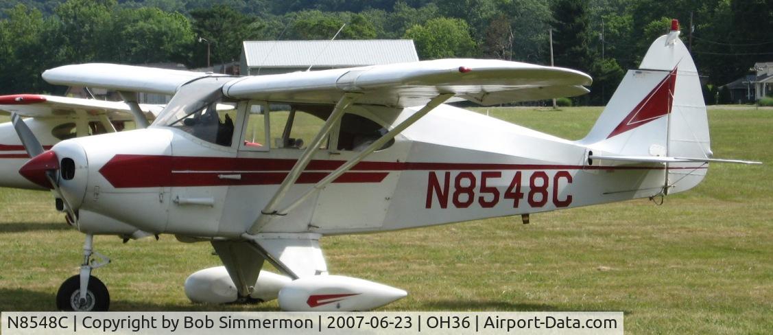 N8548C, 1953 Piper PA-22-150 Tri-Pacer C/N 22-1251, Riverside, OH breakfast fly-in