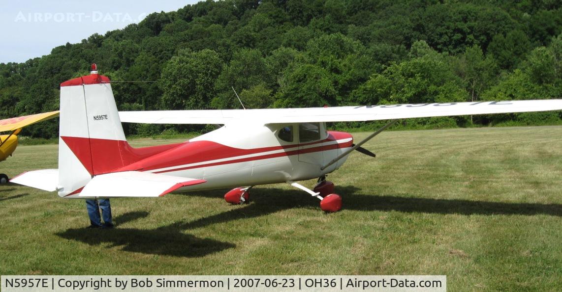 N5957E, 1959 Cessna 150 C/N 17457, Riverside, OH breakfast fly-in