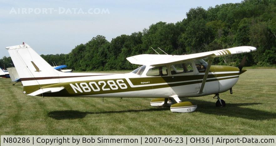 N80286, 1975 Cessna 172M C/N 17266496, Riverside, OH breakfast fly-in
