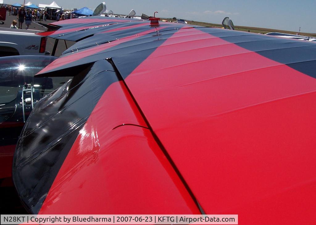 N28KT, 2005 Stolp SA-750 Acroduster Too C/N 0028, Power Play Starboard Upper Wing View