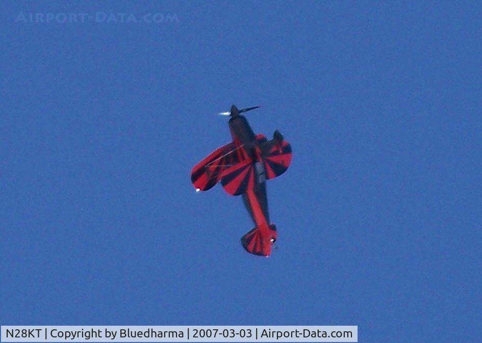 N28KT, 2005 Stolp SA-750 Acroduster Too C/N 0028, Power Play flying over Columbine High School area on his way back to KAPA.