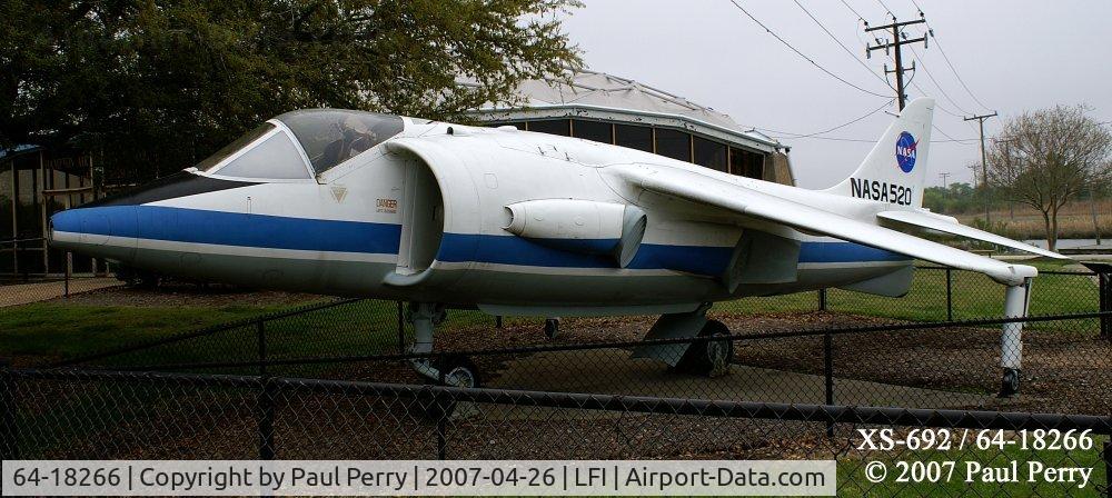 64-18266, 1964 Hawker Siddeley XV-6A Kestrel C/N Not found XS692/64-18266, Actually the SECOND NASA520, replaced the first one that crashed