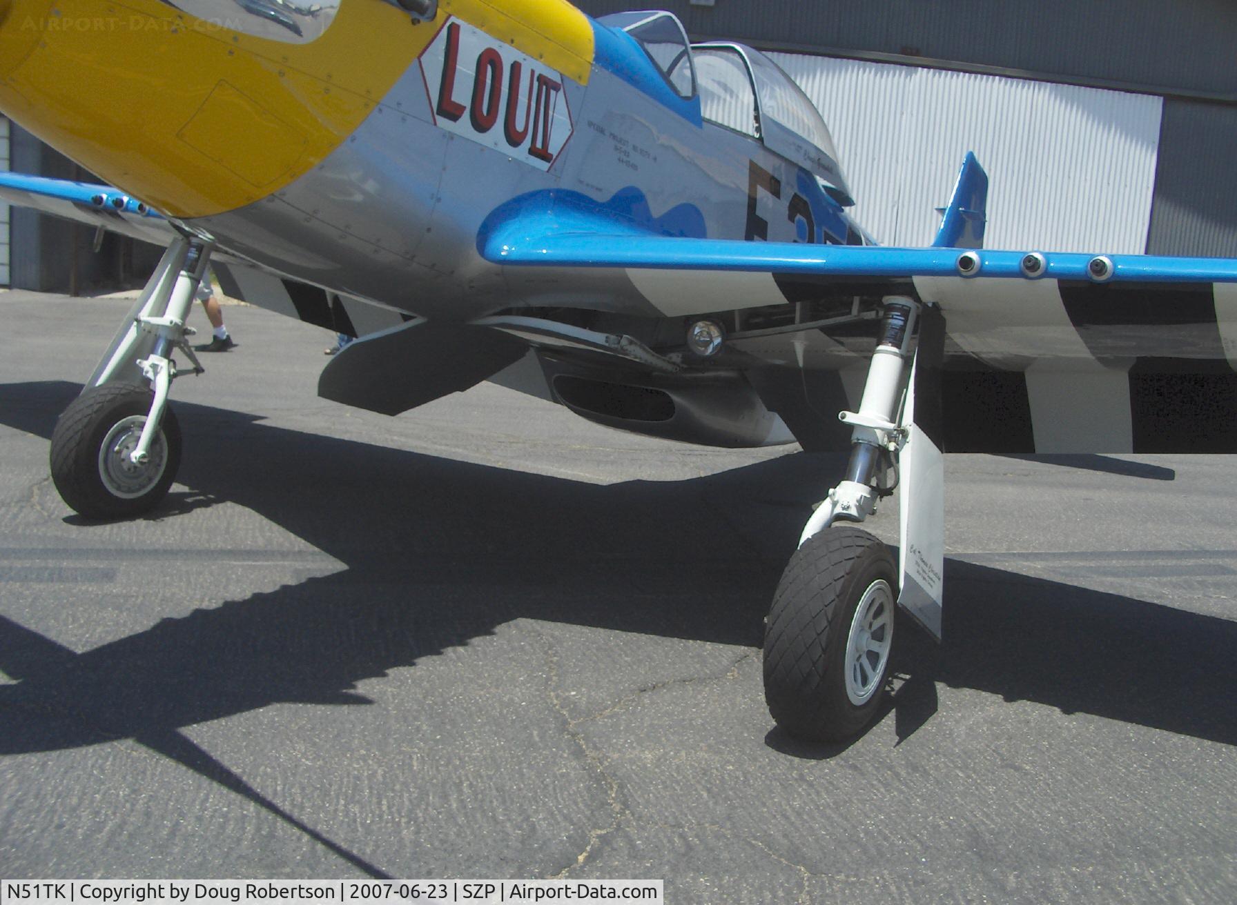 N51TK, North American F-51D Mustang C/N 44-63350, 1944 North American F-51D MUSTANG, Rolls-Royce V-1650-7 1,490 Hp. Landing light, Limited class