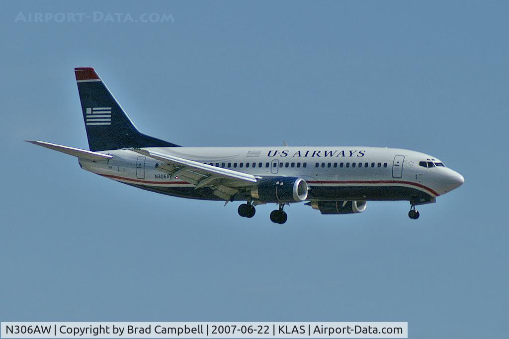 N306AW, 1990 Boeing 737-3G7 C/N 24633, US Airways / 1990 Boeing 737-3G7
