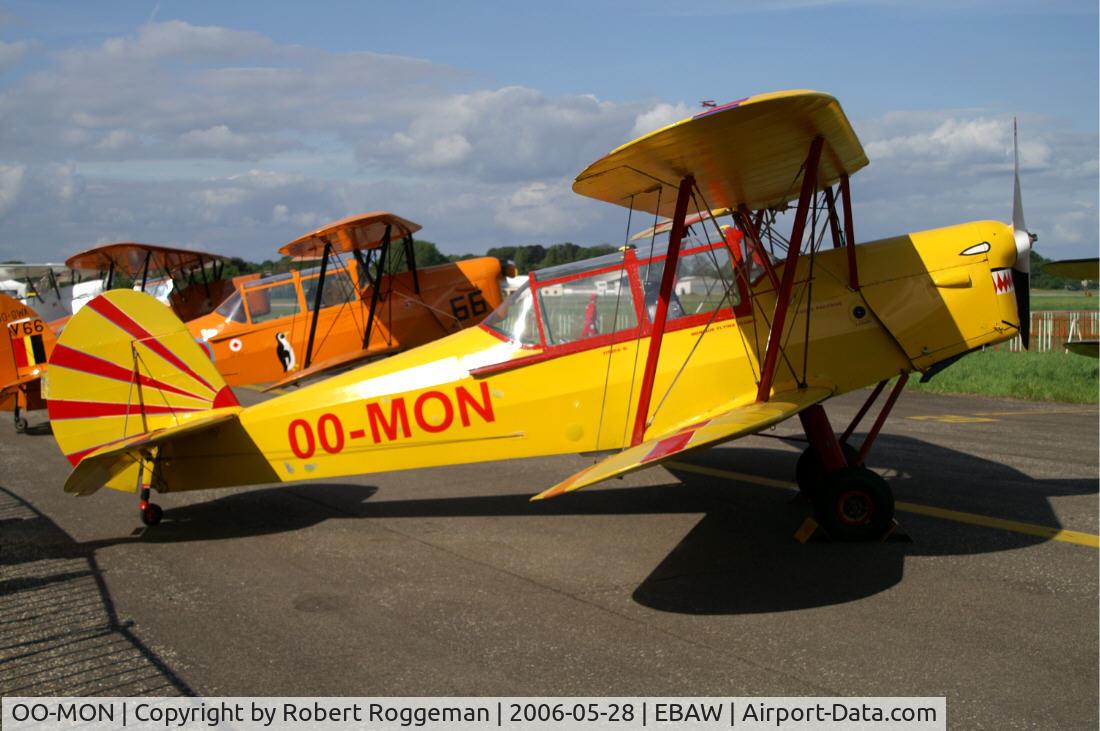 OO-MON, 1951 Stampe-Vertongen SV-4B C/N 1172, Ex.V-30 Belgian Air Force.Picture taken at 16 th Antwerp Stampe Fly In.