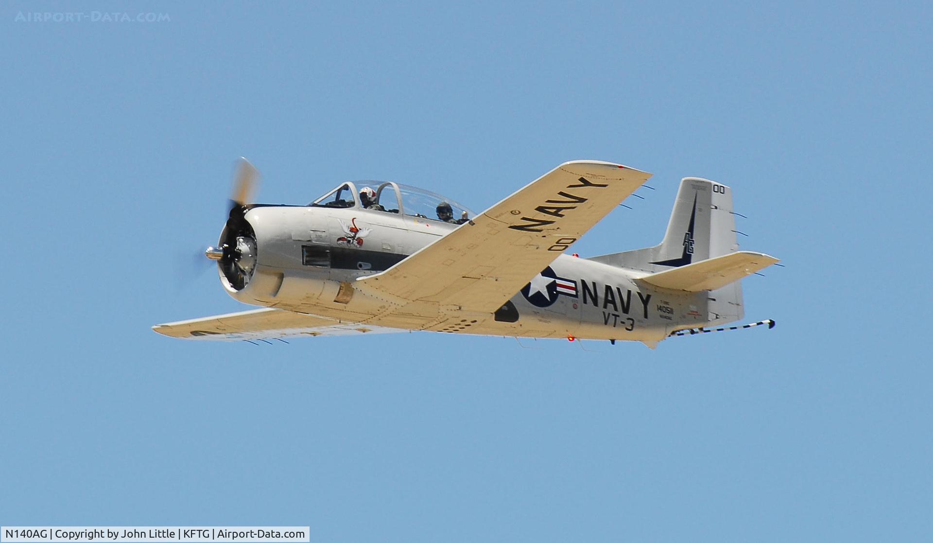 N140AG, 1956 North American T-28C Trojan C/N 226-88, Show Fly By