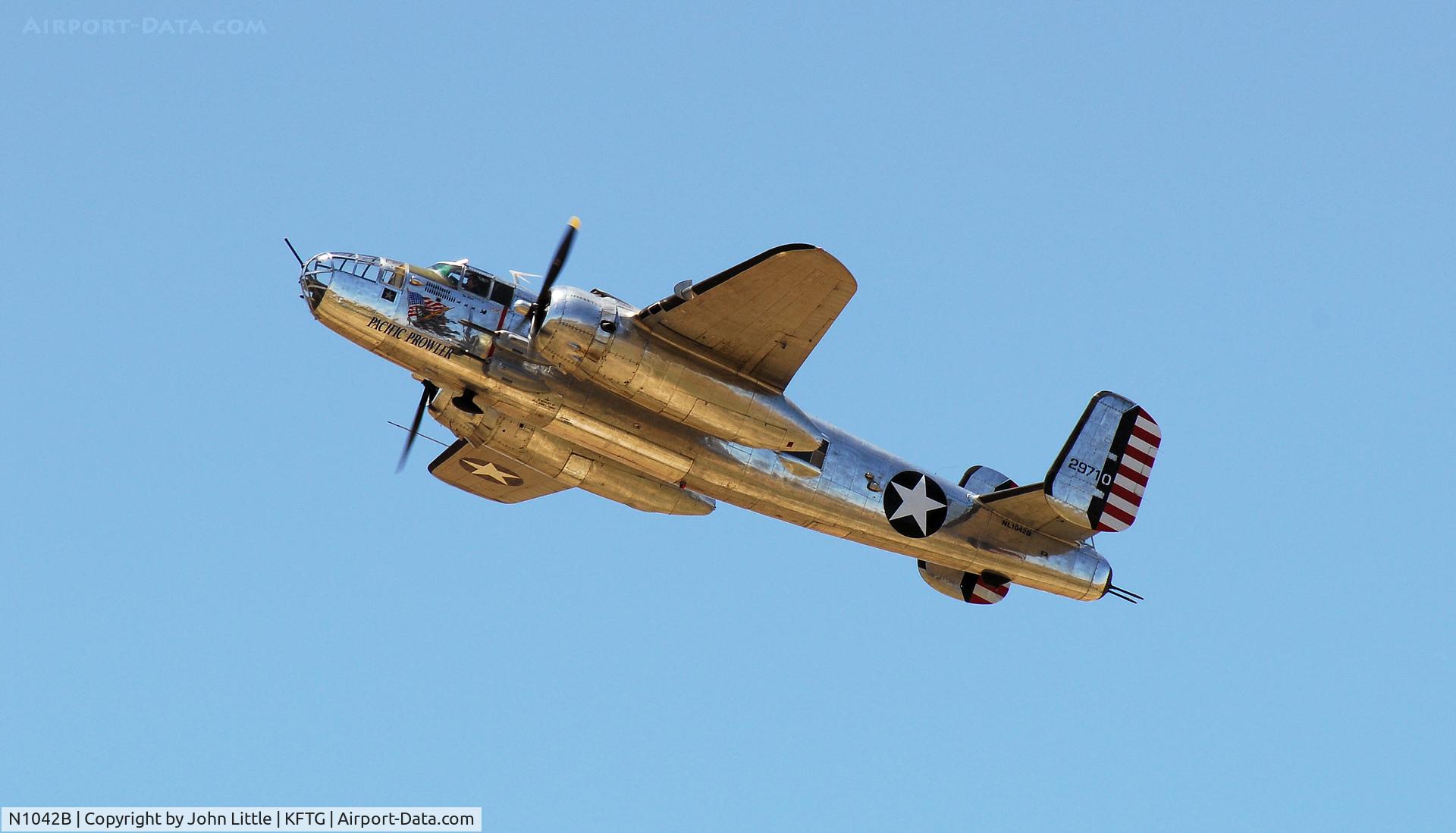N1042B, 1944 North American B-25N Mitchell C/N 108-35148, B-25 Climb Out, EAA Fly In, Front Range