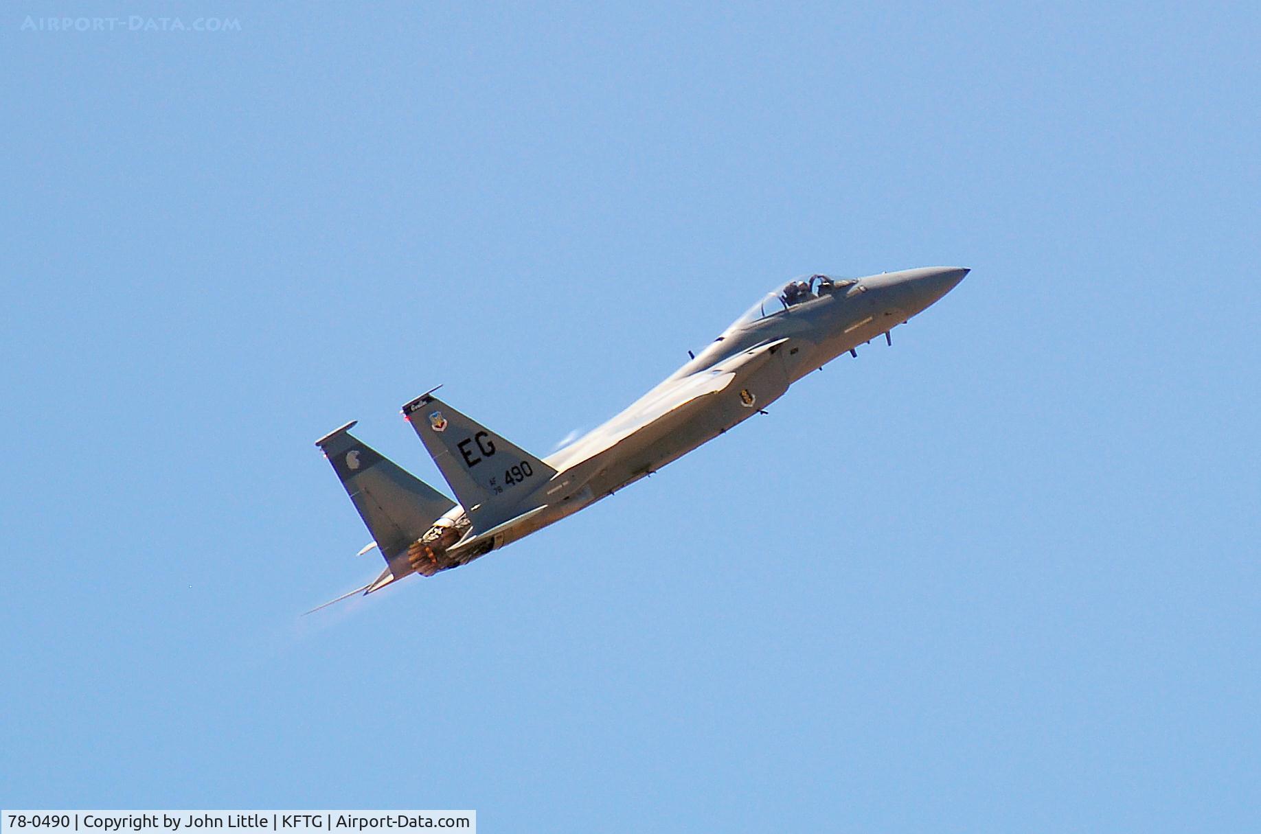78-0490, 1978 McDonnell Douglas F-15C Eagle C/N 0472/C023, Kick into AB for climb