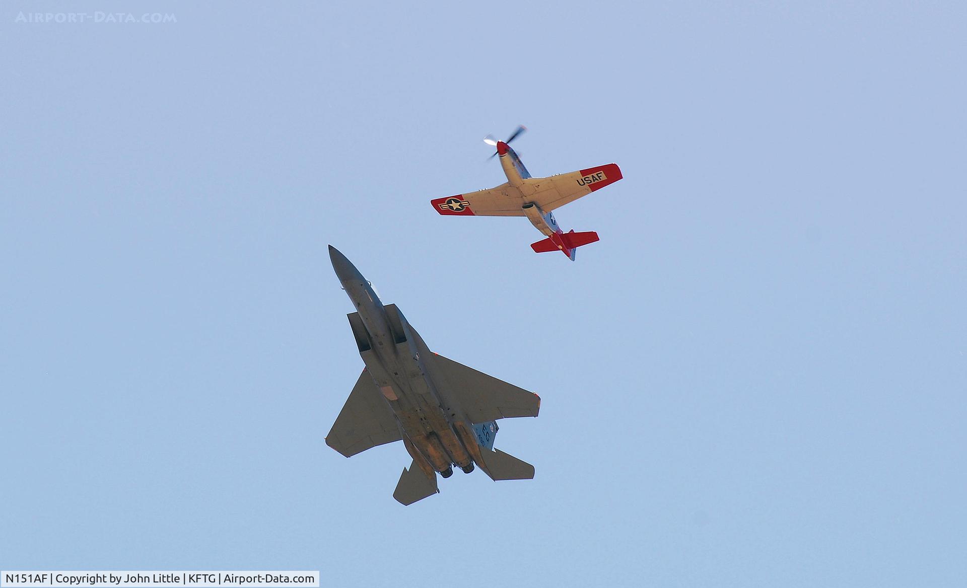 N151AF, 1945 North American P-51D Mustang C/N 45-11525, Honoring both the old and the new, Shuttle Pilot Bill Anders flying the P-51