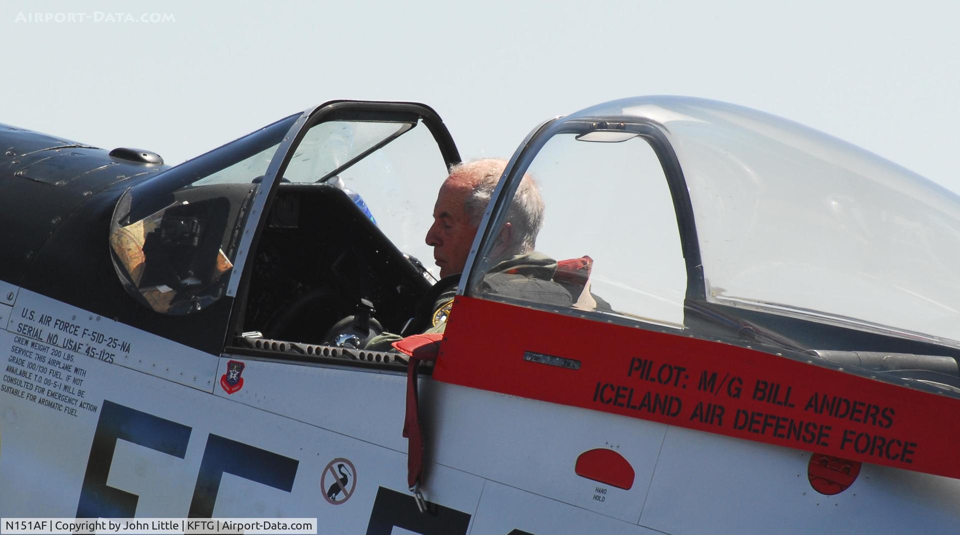 N151AF, 1945 North American P-51D Mustang C/N 45-11525, Bill Anders and the Mustang