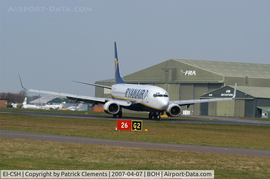 EI-CSH, 2000 Boeing 737-8AS C/N 29923, TURNING OFF RUNWAY 08