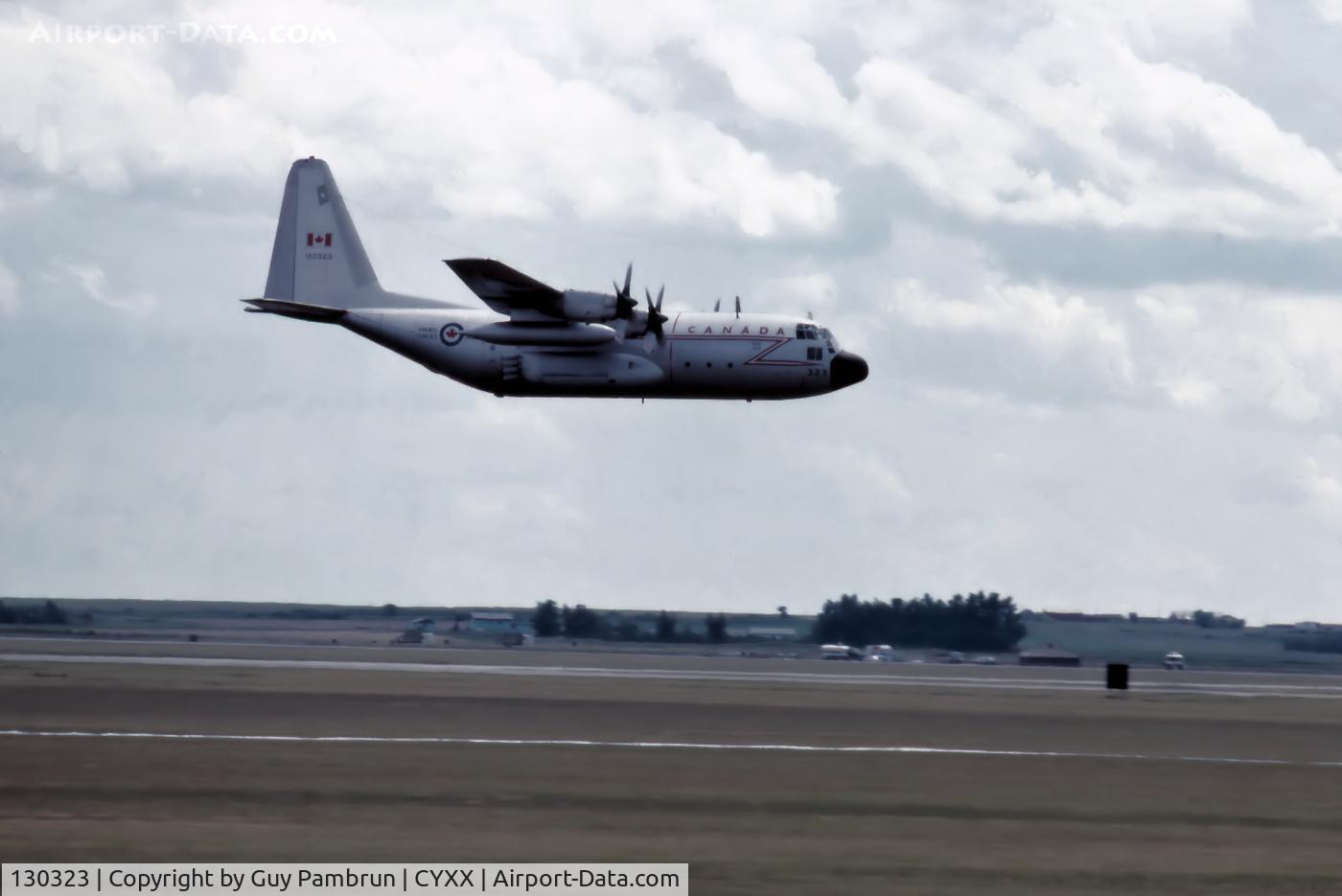 130323, 1966 Lockheed CC-130E Hercules C/N 382-4193, C-130 Hercules @ Abbotsford Airshow about 1975. Scanned from slide