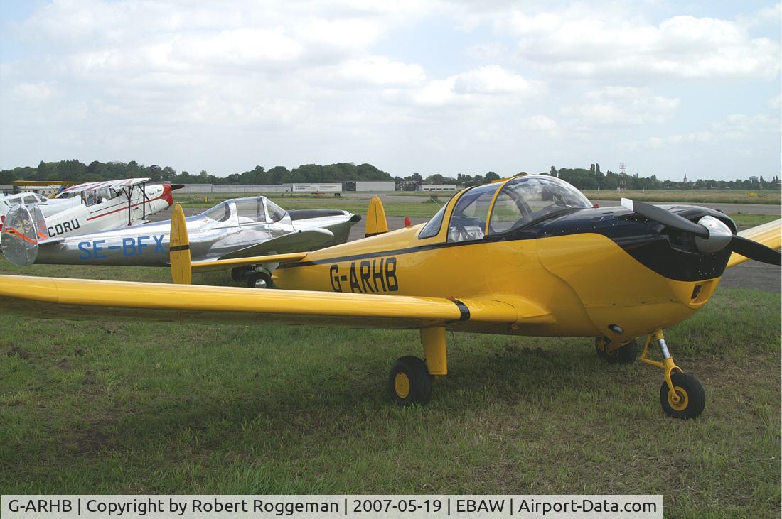 G-ARHB, 1960 Forney F-1A Aircoupe C/N 5733, 17 th Antwerp Stampe Fly in.There was also an Ercoupe fly in.