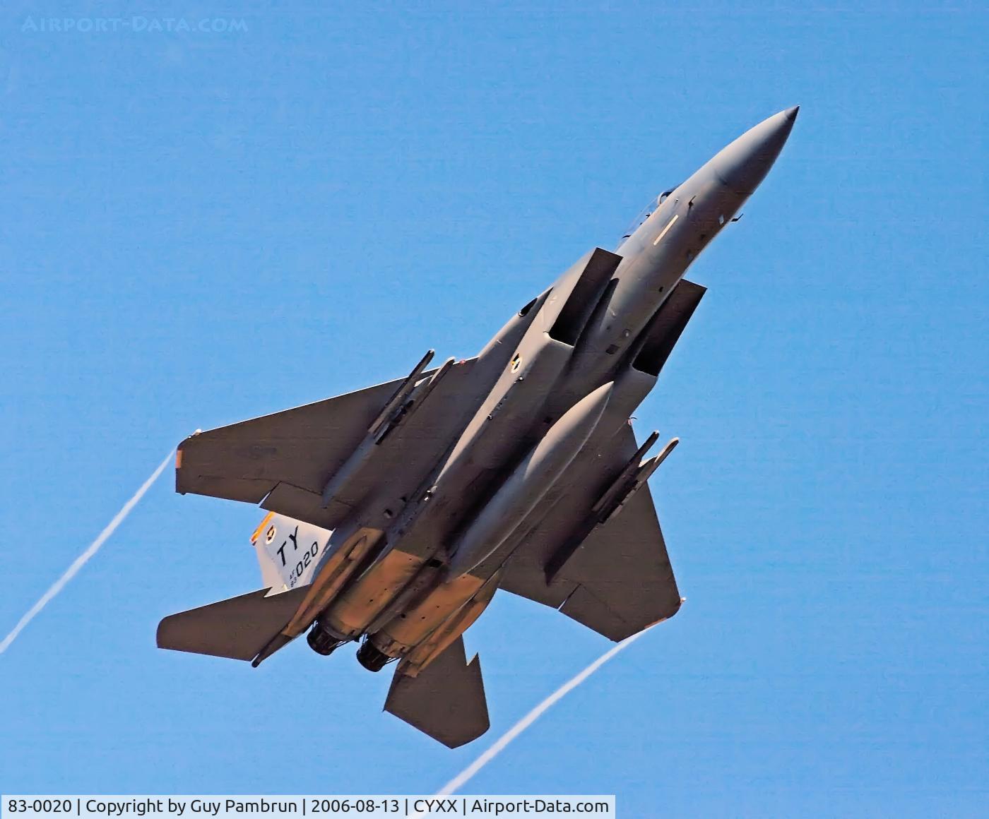 83-0020, 1983 McDonnell Douglas F-15C Eagle C/N 0867/C280, F-15 @ Abbotsford Airshow