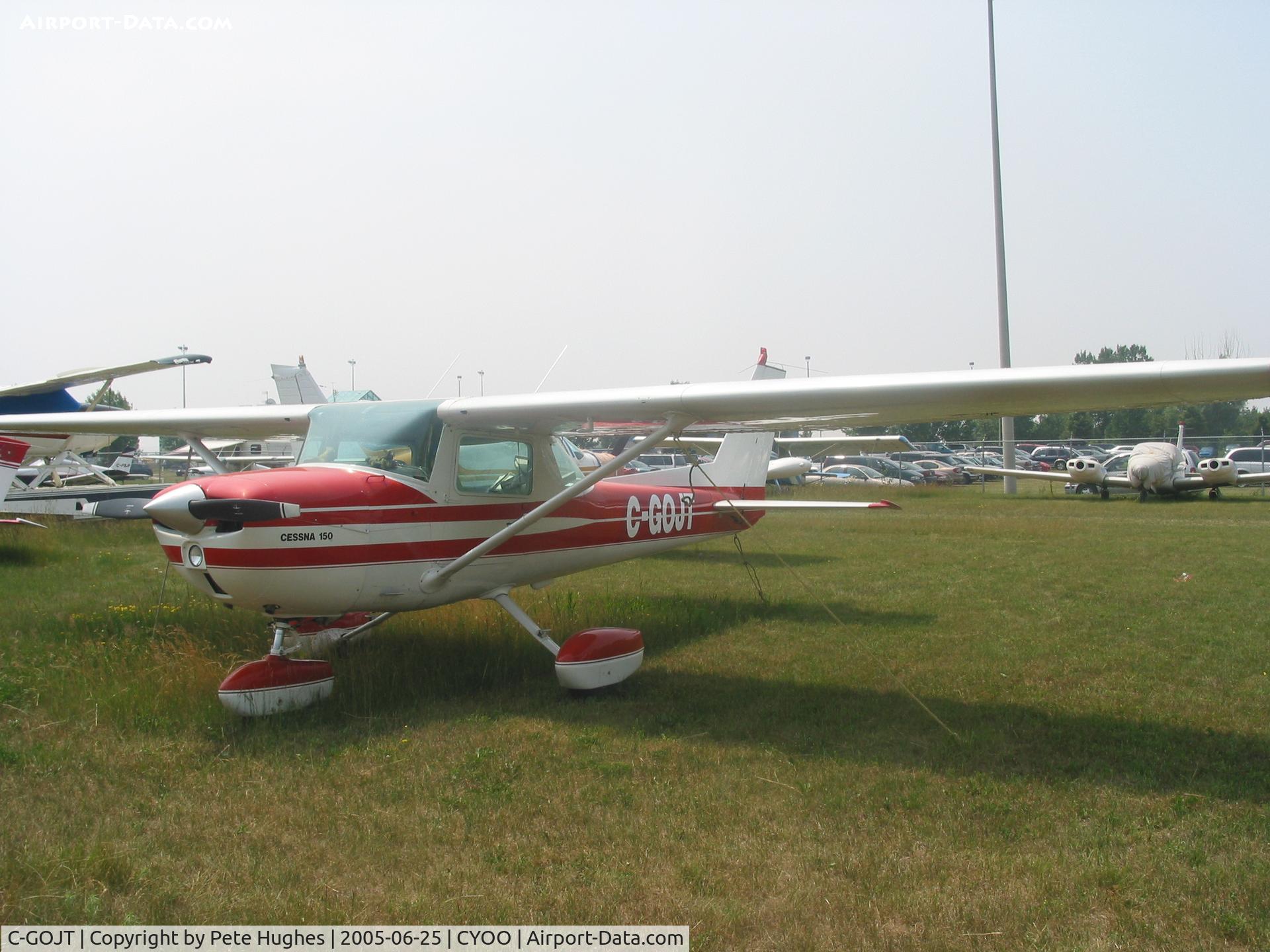 C-GOJT, 1975 Cessna 150M C/N 15077126, port side correctly marked as C-GOJT but....